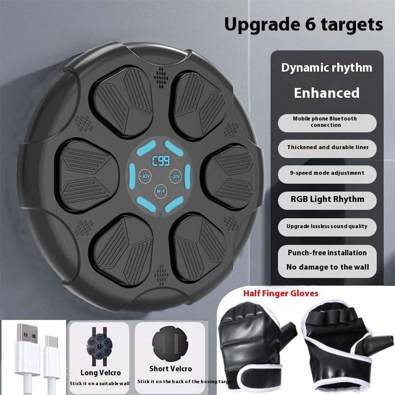 Bluetooth Boxing Target Home Boxing Fitness Light Music Boxing Trainer