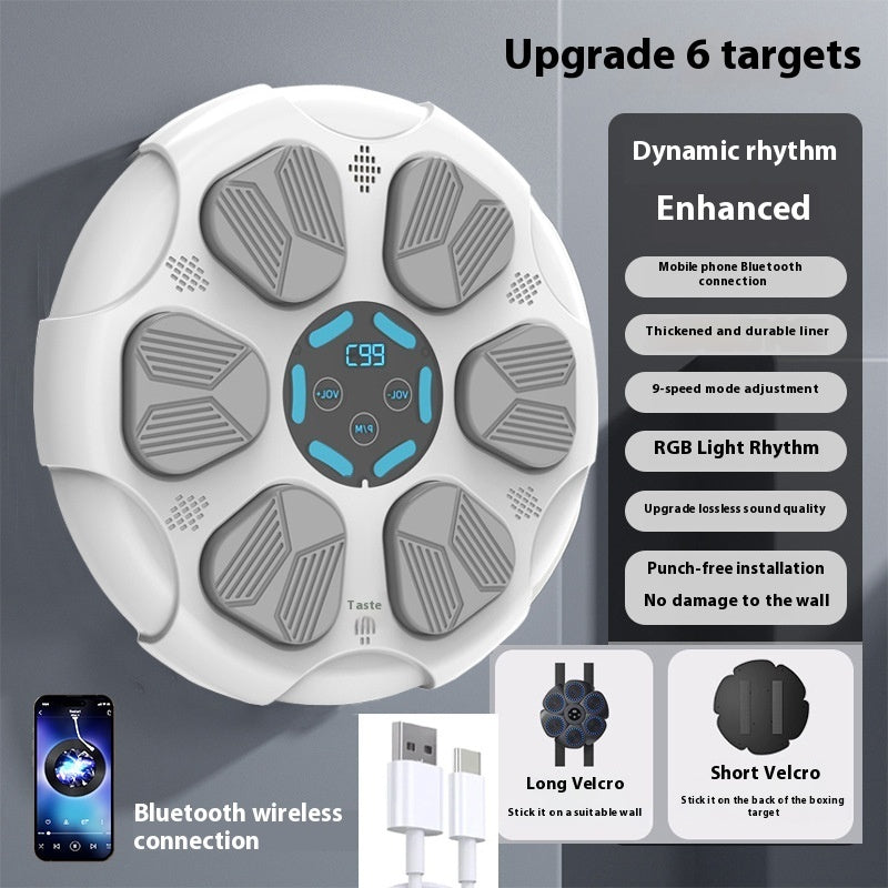 Bluetooth Boxing Target Home Boxing Fitness Light Music Boxing Trainer