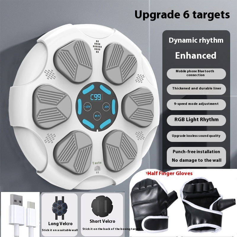 Bluetooth Boxing Target Home Boxing Fitness Light Music Boxing Trainer